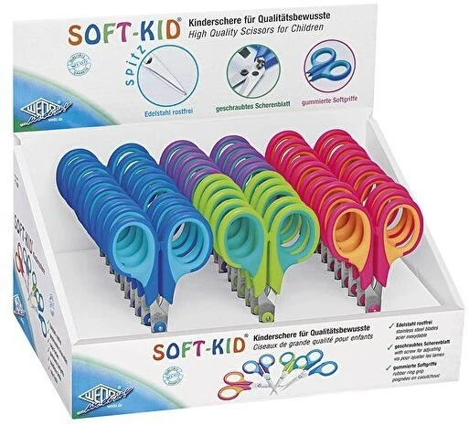Wedo WEDO Nożyczki dziecięce Soft-Kid ostre 11,5 cm 30St.=1Display