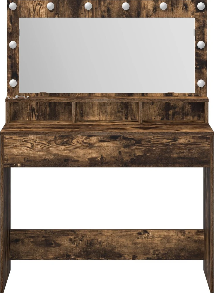 Makiažo stalas Rūkyta ąžuolas 100 x 41 x 135 cm