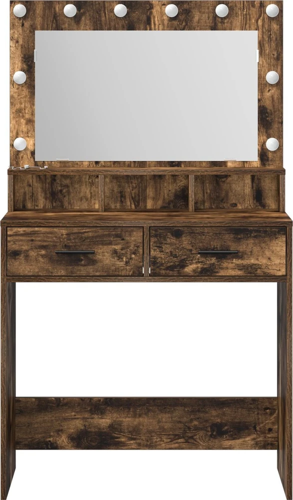 Makiažo stalas Rūkyta ąžuolas 79 x 41 x 135 cm Apdirbta mediena