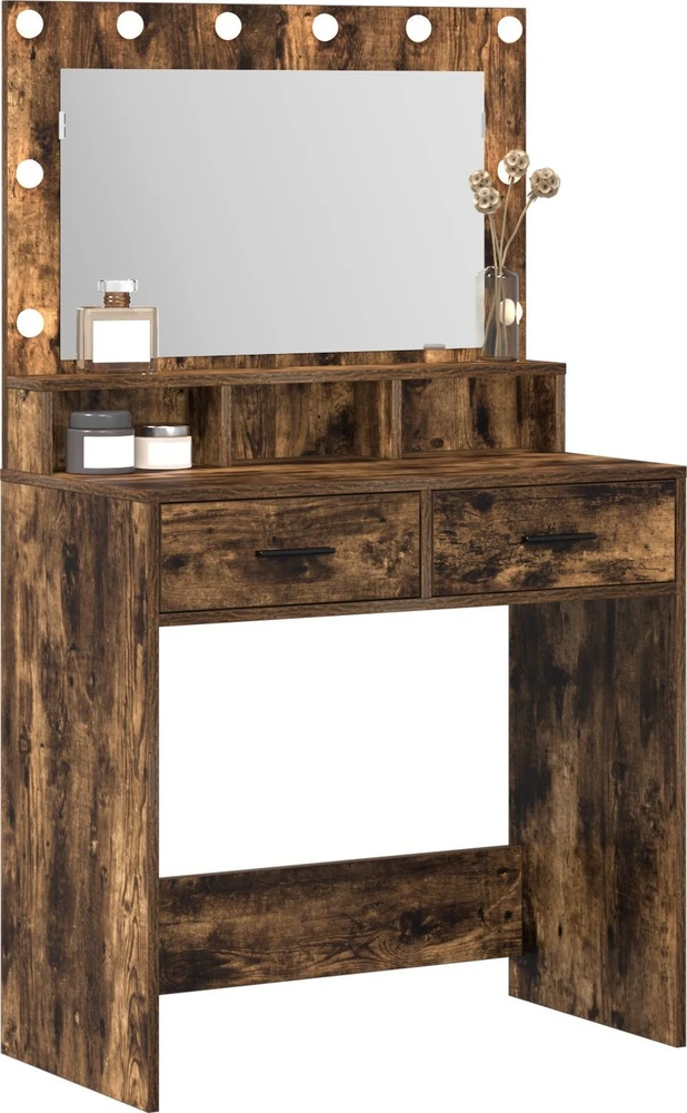 Makiažo stalas Rūkyta ąžuolas 79 x 41 x 135 cm Apdirbta mediena
