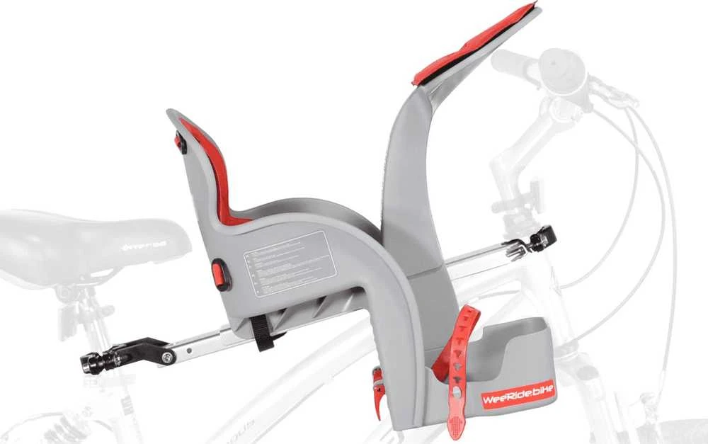WeeRide Safe Front Classic Raudona dviračio sėdynė