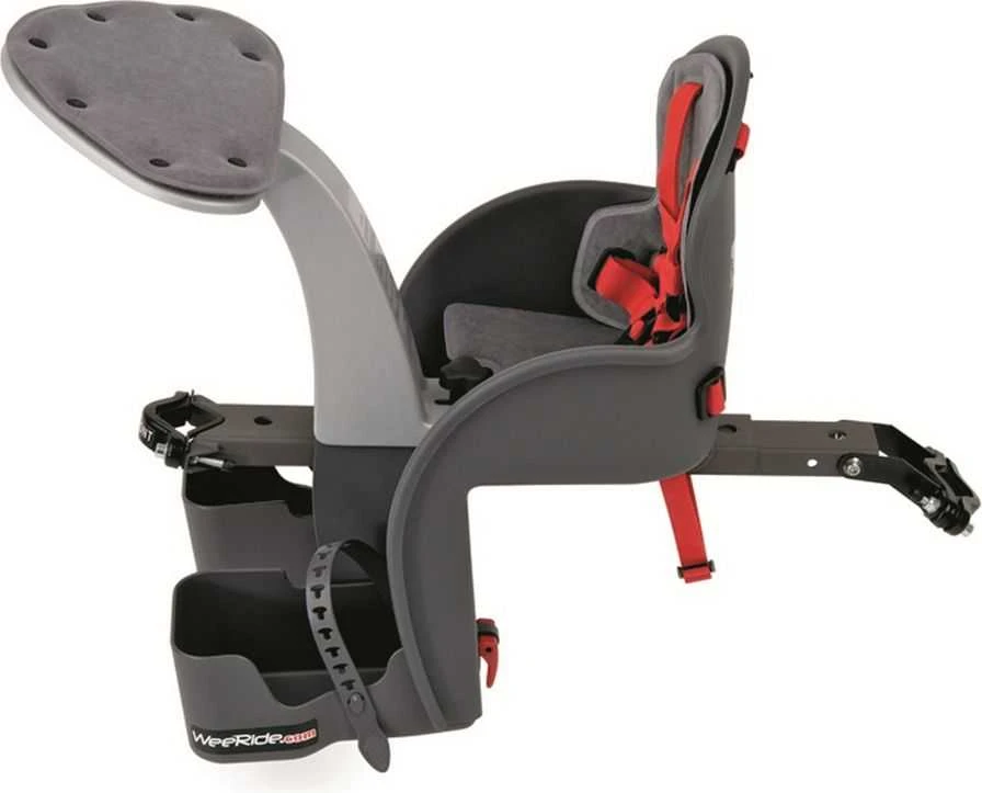 WeeRide Safe Classic GRAY/Raudonas Dviračio kėdutė JAV/ES vaikiškas balnelis