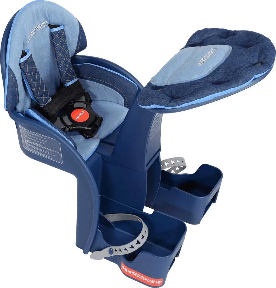 WeeRide Safe Front Deluxe Denim dviračio kėdutė