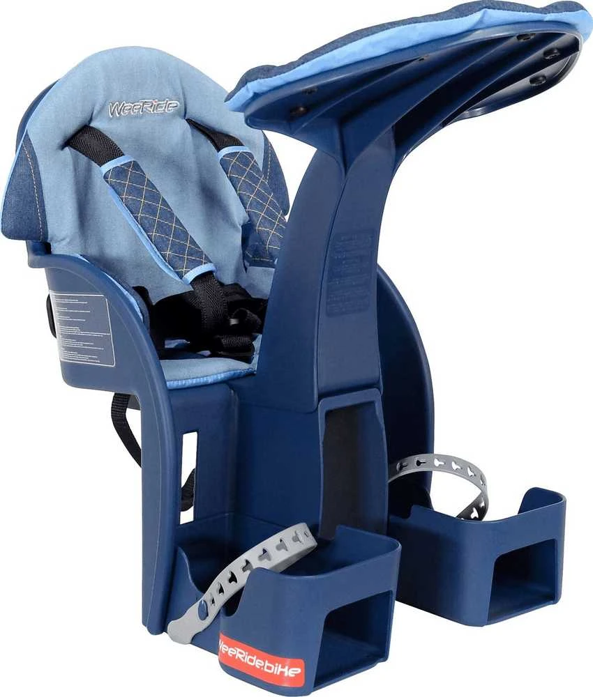 WeeRide Safe Front Deluxe Denim dviračio kėdutė