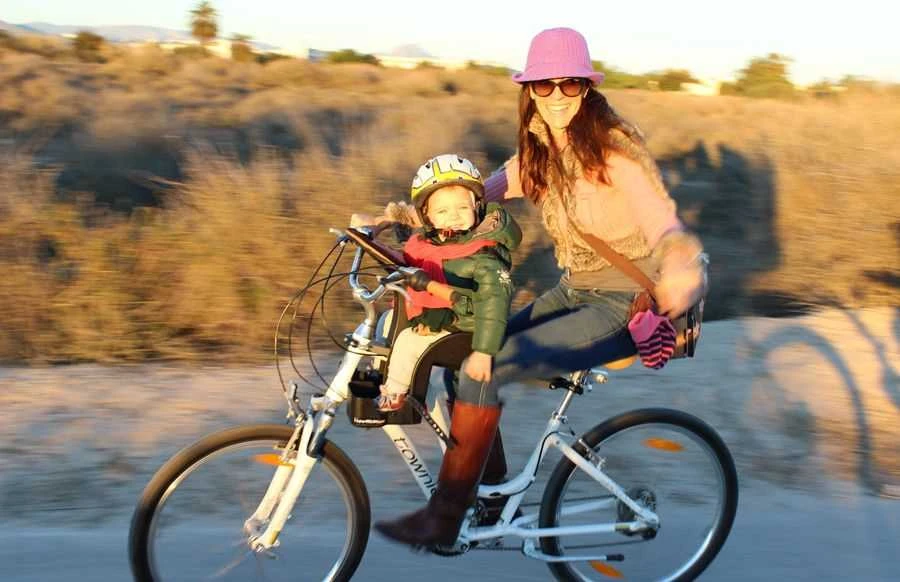 WeeRide Safe Front Deluxe Denim dviračio kėdutė