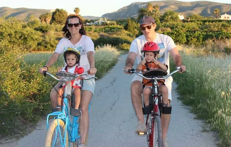 WeeRide Safe Front Deluxe Denim dviračio kėdutė