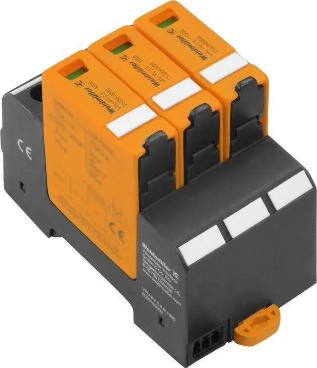 Weidmuller C klasės viršįtampių iškroviklis VPU PV I+II 3 1000 E 2530520000