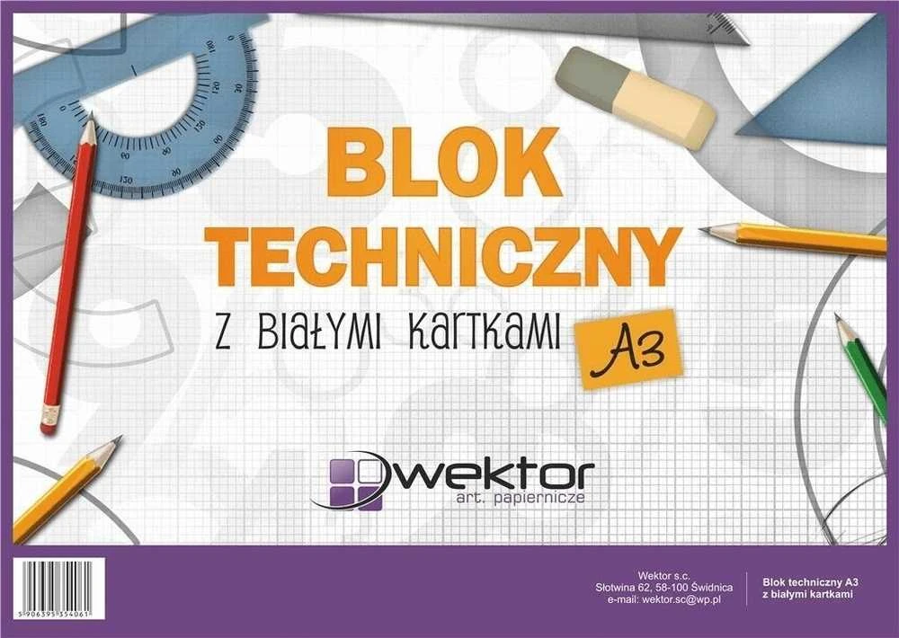 Wektor Vektorinio piešimo blokas A3/10K baltas (10 vnt.)