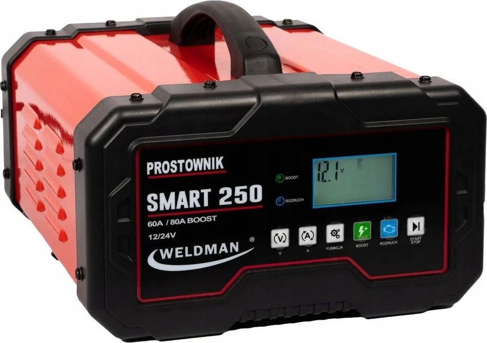 „Weldman Smart 250“ 12 V / 24 V keitiklio lygintuvas su paleidimo funkcija