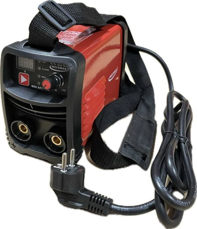 WELDMAN SPAWARKA INVERTER ARC-160 MINI SYNERGIA / WALIZKA aliumininės