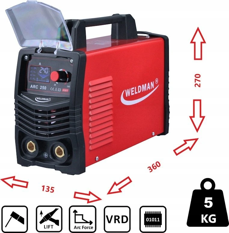 WELDMAN INVERTERINIS SUVIRINIMO APARATAS ARC-250