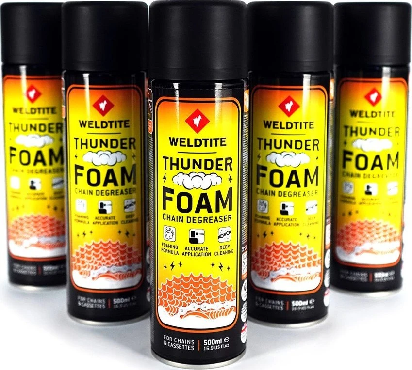 WELDTITE Thunder Foam aerozolinis dviračių grandinės nuriebalintojas 500ml