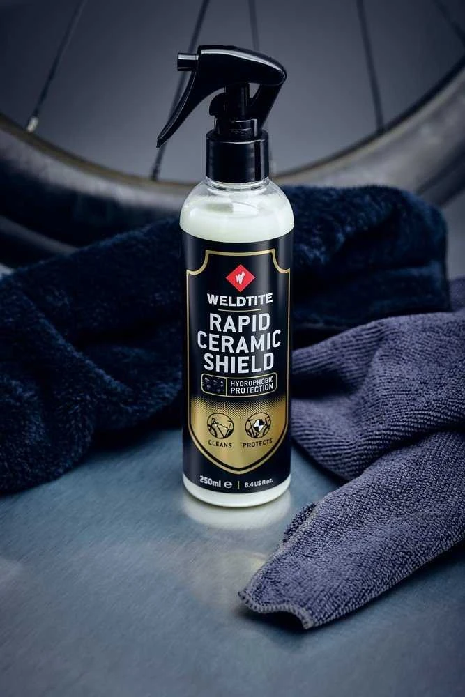 WELDTITE Rapid Ceramic Shield apsauginį sluoksnį dviračio rėmui sukurianti priemonė