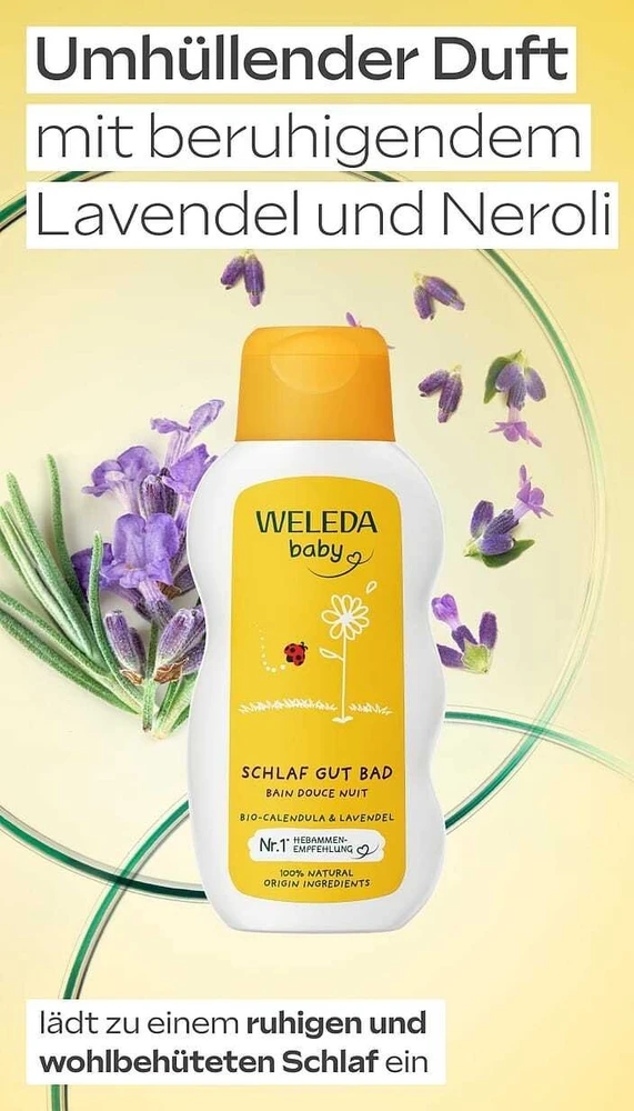 Weleda Baby relaksujący płyn do kąpieli vaikams 200ml