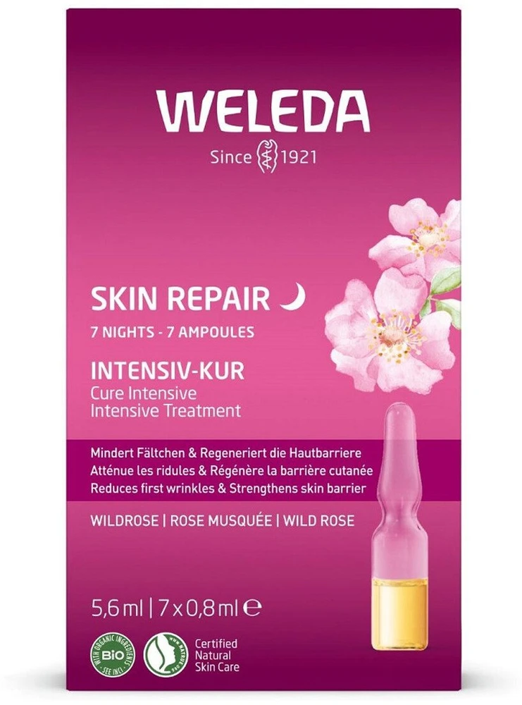 Weleda Wild Rose 7 Nights Intensive Treatment odos serumas