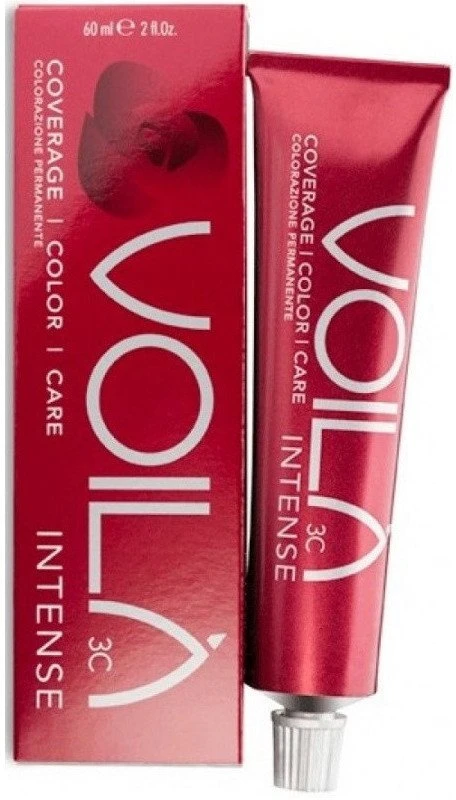 Intercosmo Voilà 3C Intense Permanent Hair Dye 7.35 Medium Golden Mahogany Skirtas šviesiems plaukams, 60 ml