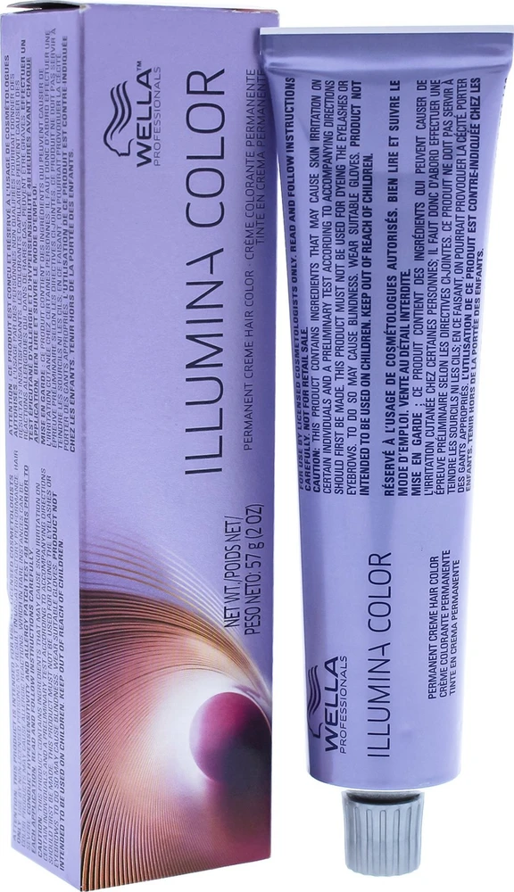 Wella Professionals Illumina Color ilgalaikiai plaukų dažai 8/37 šviesiai blondinė auksinė kaštoninė, 60 ml