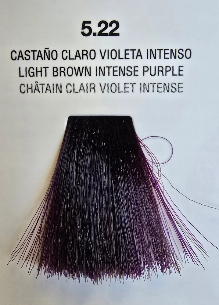 Intercosmo Voila 3C Intense Permanent Hair Dye 5.22 šviesiai rudas Intense Violetinė, 60 ml