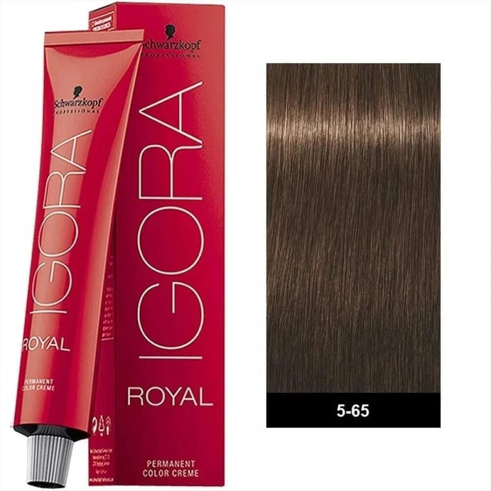 Wella Professionals Schwarzkopf Professional, Igora Royal, Permanent Hair Dye, 5-65 šviesiai rudas Chocolate Gold, 60 ml For Women