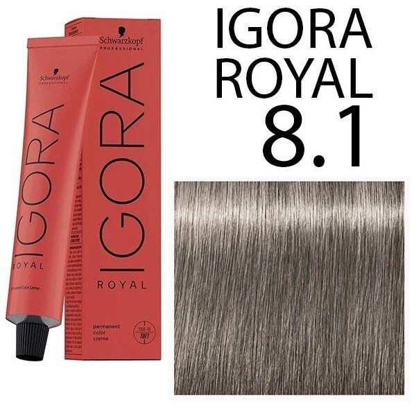 Wella Professionals Schwarzkopf Professional, Igora Royal, Permanent Hair Dye, 8-1 , 60 ml For Women