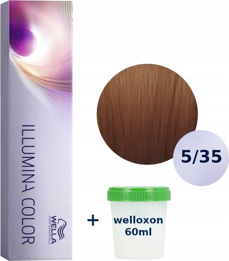 Wella Illumina Color 5/35 su aktyvatoriumi