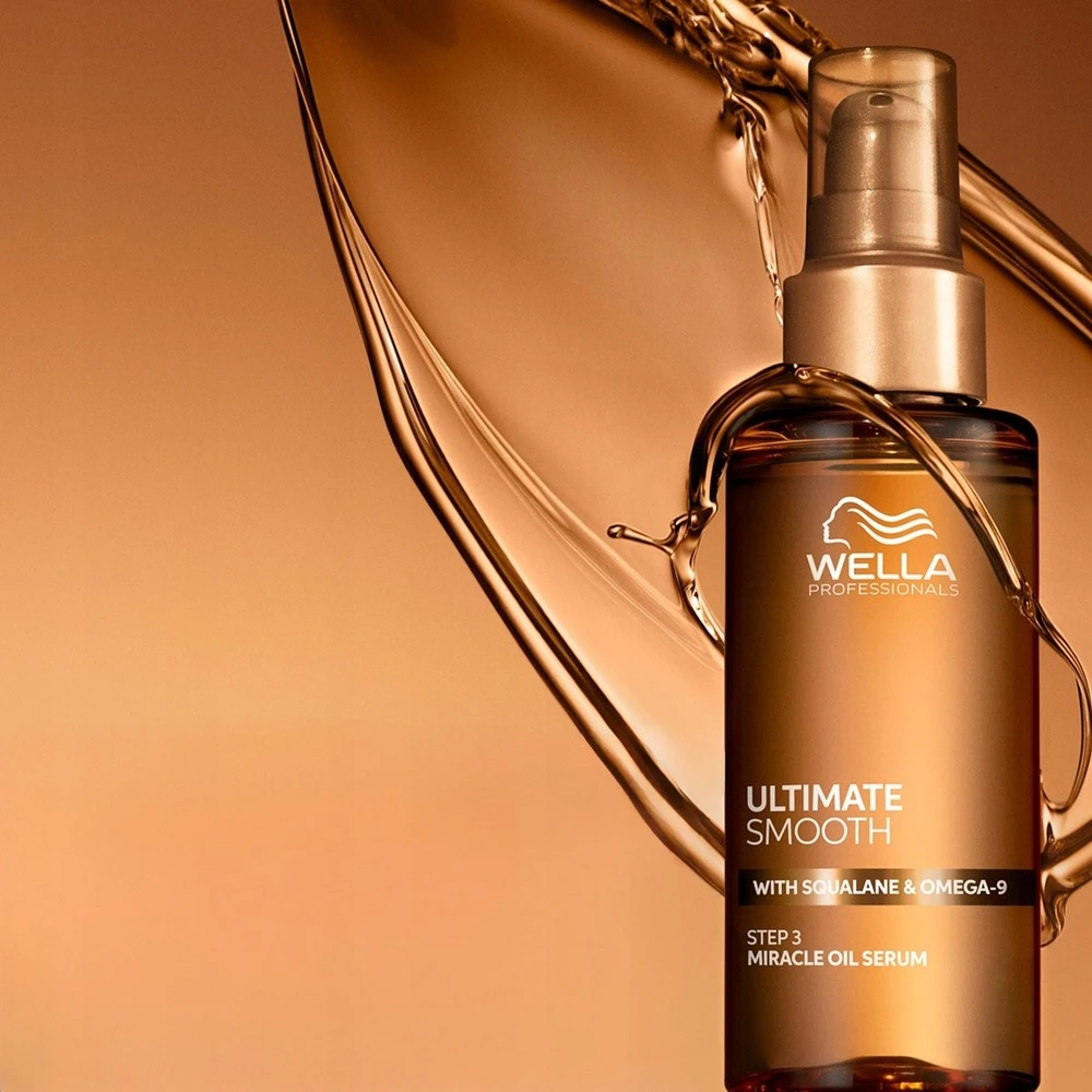 Wella Professionals Ultimate Smooth Miracle Oil Serum Aliejinis serumas skvalanu ir omega-9, 100 ml