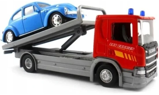 Welly 1:57 sunkvežimis Scania + lengvasis automobilis 01362 13625