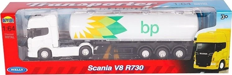 WELLY 1:64 sunkvežimis Scania V8 R730 Alyva 58016 80162