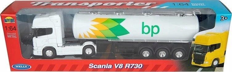 WELLY 1:64 sunkvežimis Scania V8 R730 Alyva 58016 80162