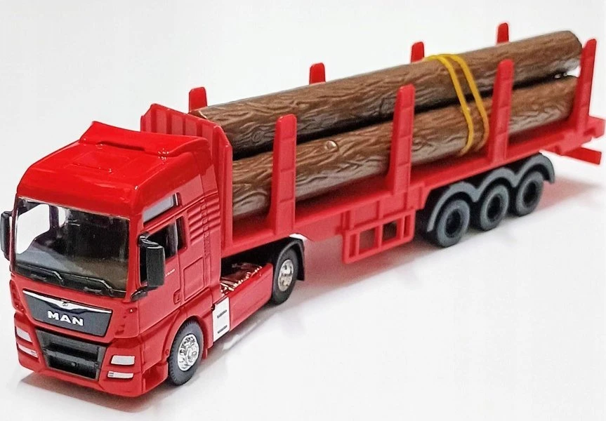 WELLY 1:64 sunkvežimis MAN TGX su drewnem 68013 58034