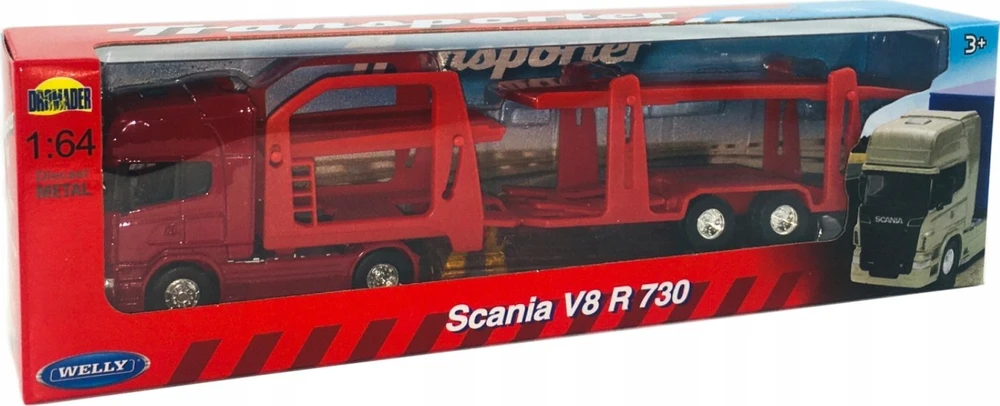 WELLY 1:64 sunkvežimis Scania R730 trans 68023 80237