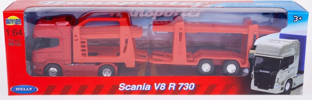 WELLY 1:64 sunkvežimis Scania R730 trans 68023 80237