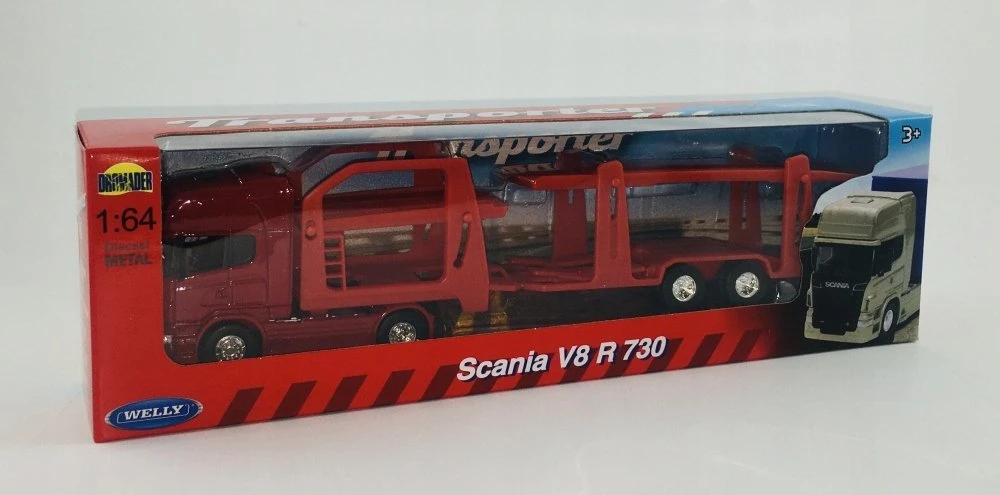 WELLY 1:64 sunkvežimis Scania R730 trans 68023 80237