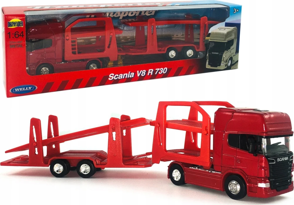 WELLY 1:64 sunkvežimis Scania R730 trans 68023 80237