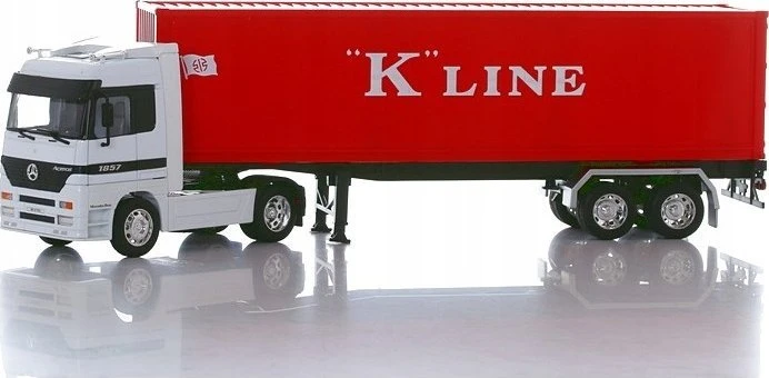 WELLY 1:32 sunkvežimis su priekaba M.Benz K.Line 12281