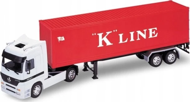 WELLY 1:32 sunkvežimis su priekaba M.Benz K.Line 12281