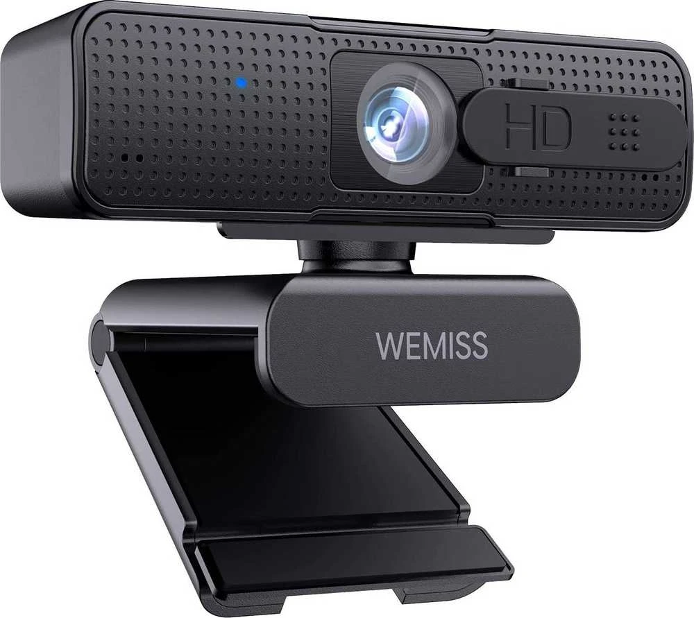 WEMISS CM-A1 Stream serijos automatinio fokusavimo Full HD internetinė kamera su 1/3" CMOS jutikliu juodos spalvos