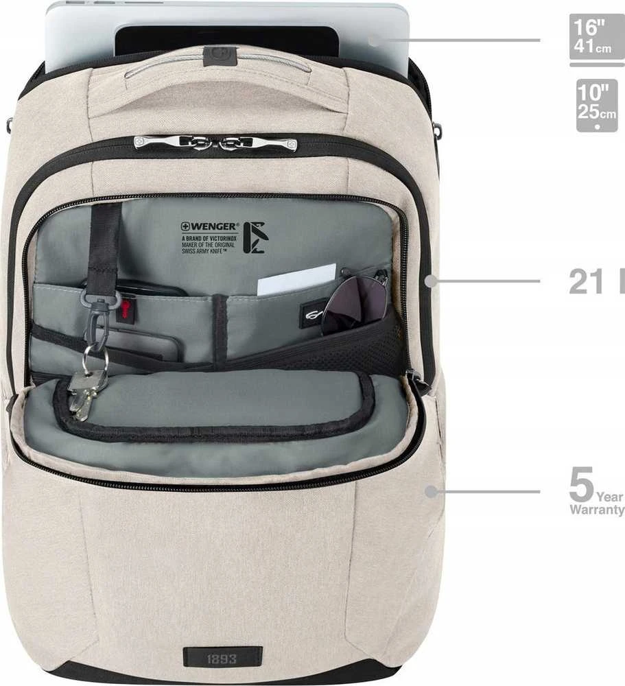 WNG Wenger MX Pro Backpack 16” Sand