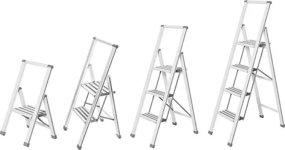 Aliuminio ladder, 3-stage - baltas, WENKO