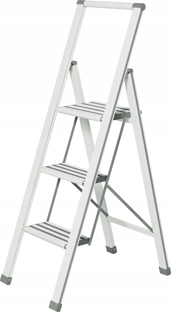 Aliuminio ladder, 3-stage - baltas, WENKO