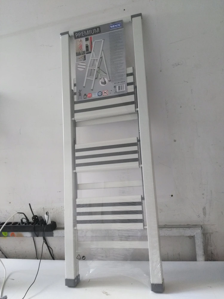 Aliuminio ladder, 3-stage - baltas, WENKO