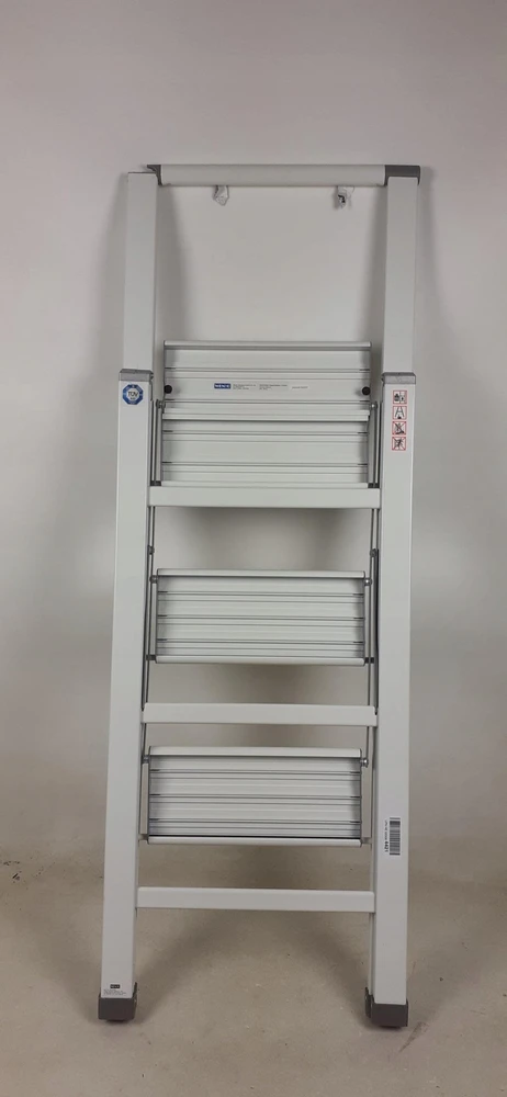 Aliuminio ladder, 3-stage - baltas, WENKO