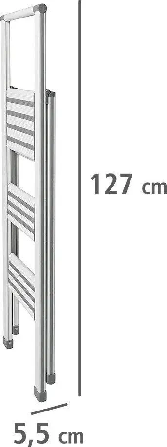 Aliuminio ladder, 3-stage - baltas, WENKO