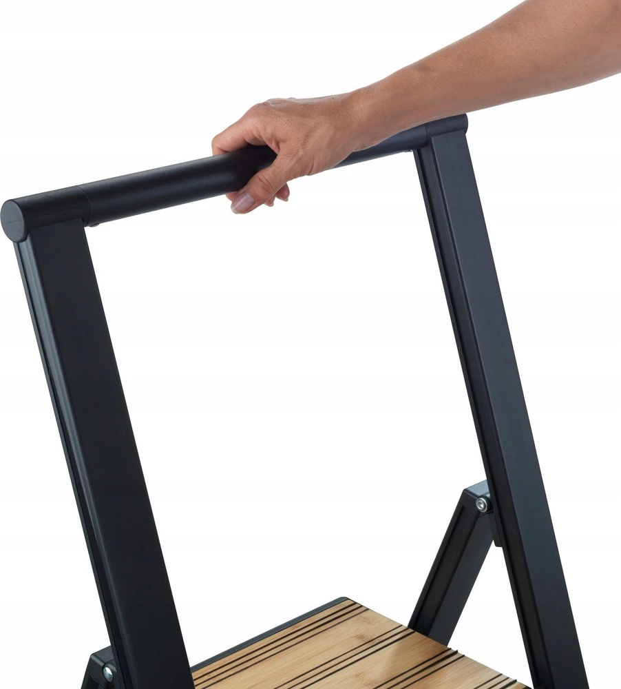 Folding ladder juodas, 3 degrees, WENKO