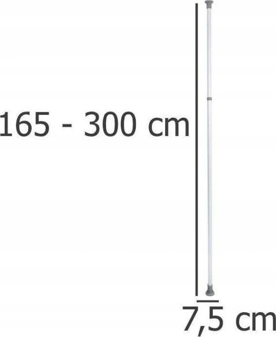 HERCULES Spintos bėgelis 165-300 cm, WENKO
