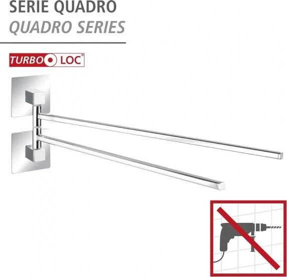 QUADRO dviguba rankšluosčių kabykla, Turbo-Loc, WENKO