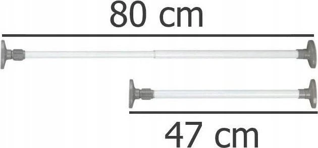 Wenko Teleskopinis strypas HERKULES, 47 - 80 cm, VICTORY