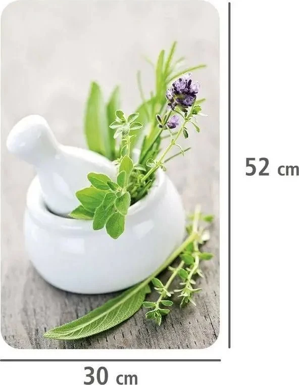 Stiklinės lėkštės HERB GARDEN viryklei - 2 vnt, WENKO