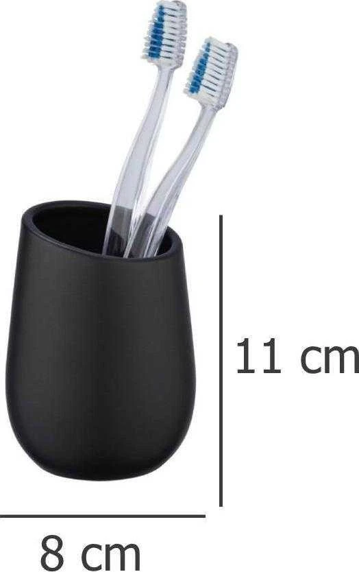 Keraminis puodelis šepetėliams BADI, pilka, Wenko