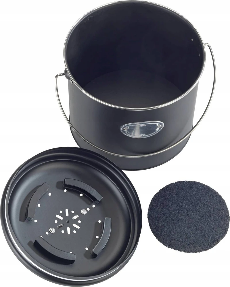 Komposto krepšelis, 3 keičiami kvapus neutralizuojantys filtrai, 6 l, Nero, WENKO